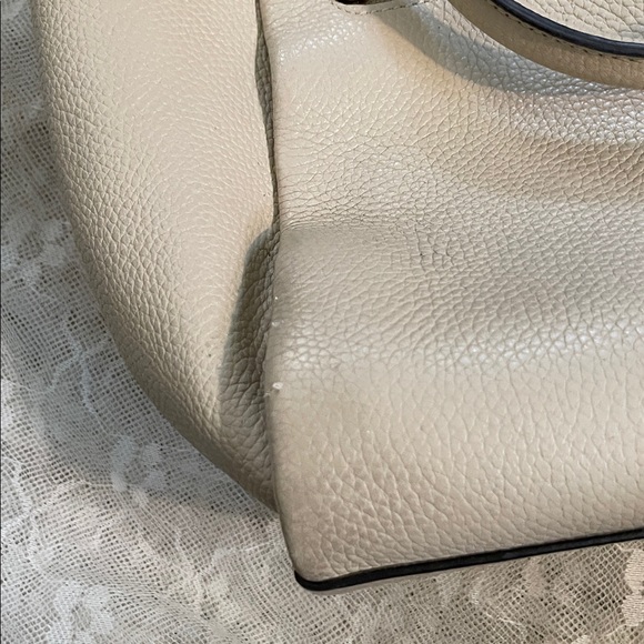 Coach Elise taupe pebbled leather satchel - Picture 10 of 10